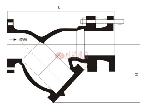 Y型伸縮過濾器結構圖